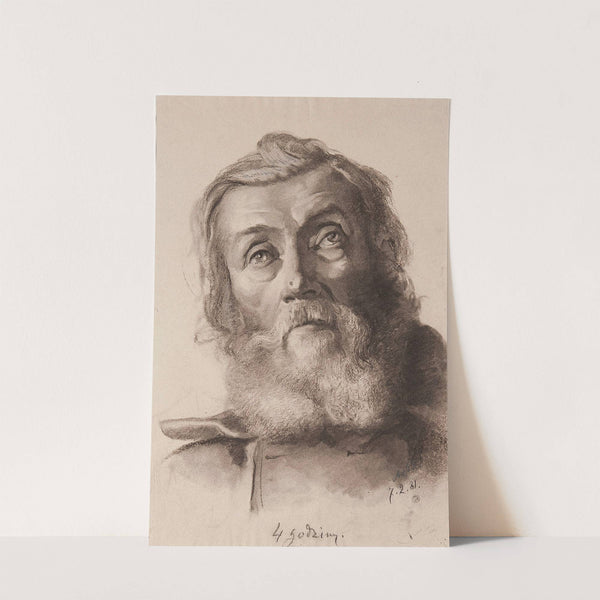 Male head – academic study (1881) by Anna Bilińska-Bohdanowicz