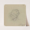 Male head (Between 1839 and 1841) by Adolph Tidemand
