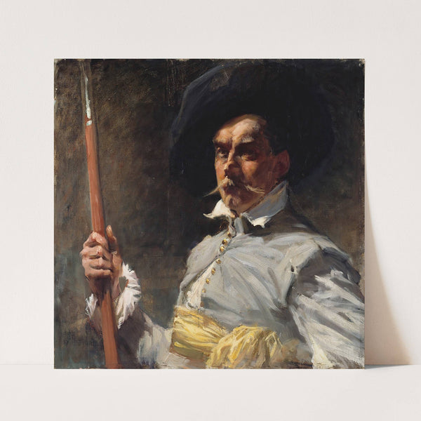 Male Model, Study by Albert Edelfelt