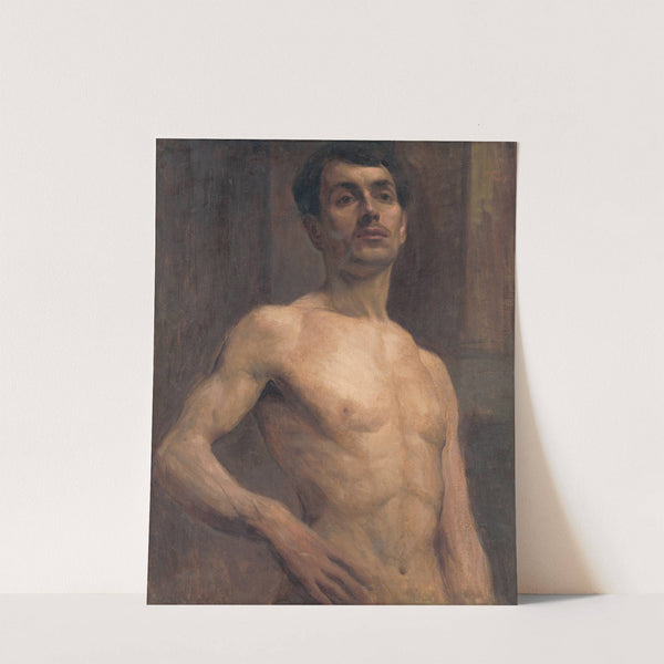 Male Nude by Elemír Halász-Hradil