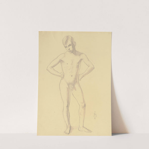 Male nude by Hermann Lismann