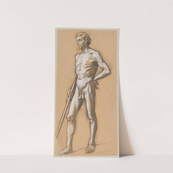 Male Nude (1882) by Hans Thoma