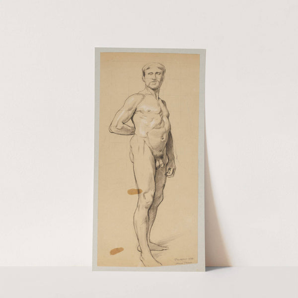 Male nude (1889) by Hans Thoma