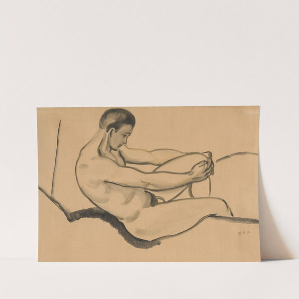 Male Nude (1912) by August Macke