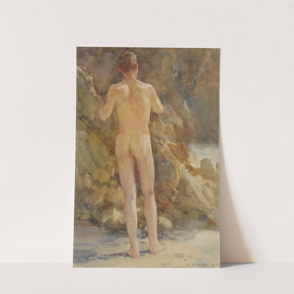 Male Nude by the Sea by Henry Scott Tuke
