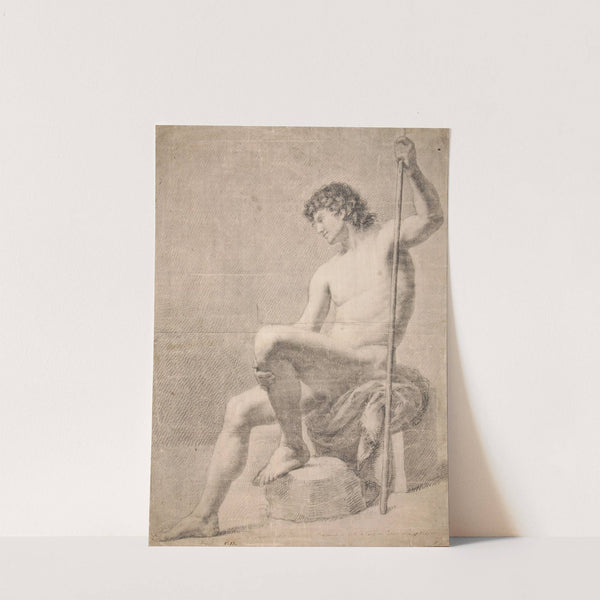 Male Nude Seated by Francesc Agustín