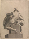 Male Nude Seated from Panel of ‘God Separating the Waters…’