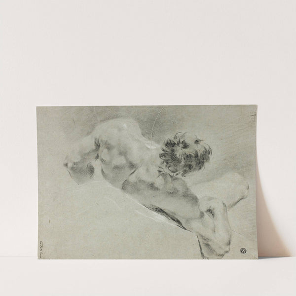 Male Nude Seen from the Back by Domenico Maggiotto