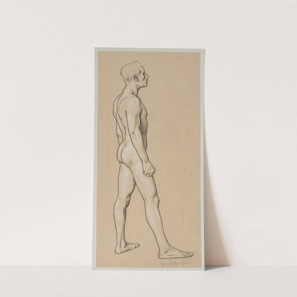 Male Nude Standing (1891) by Hans Thoma
