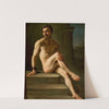 Male nude study (1841 - 1842) by Józef Simmler