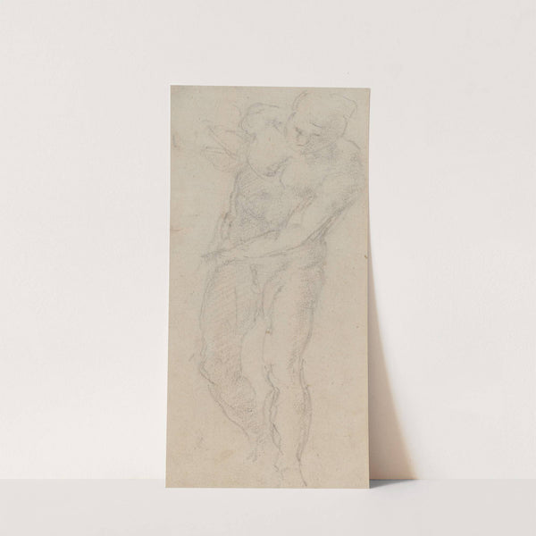 Male Nude (verso) (c. 1560) by Michelangelo