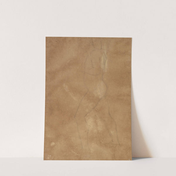 Male Nude Walking (1860–69) by Anselm Feuerbach