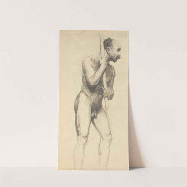 Male Nude with a Pole by John Ferguson Weir
