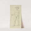 Male nude with hat by Jakob Becker