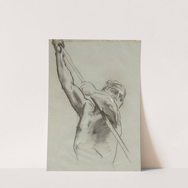 Male Torso with Pole by John Singer Sargent