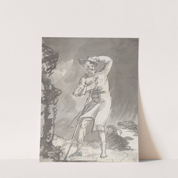 Male Traveler in a Storm by William Hamilton