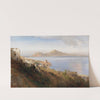 Malerin mit Blick auf Capri (1880) by Oswald Achenbach