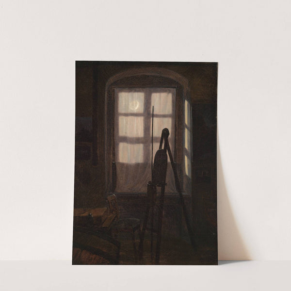 Malerstube im Mondschein by Carl Gustav Carus