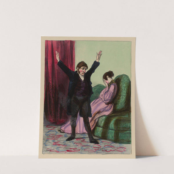 Malheureuse tu feras la honte de ton sexe et le desespoir du mien (1840) by Paul Gavarni