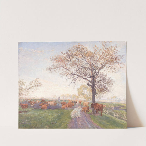 Malkepladsen ved Dyrehavegård by Theodor Philipsen