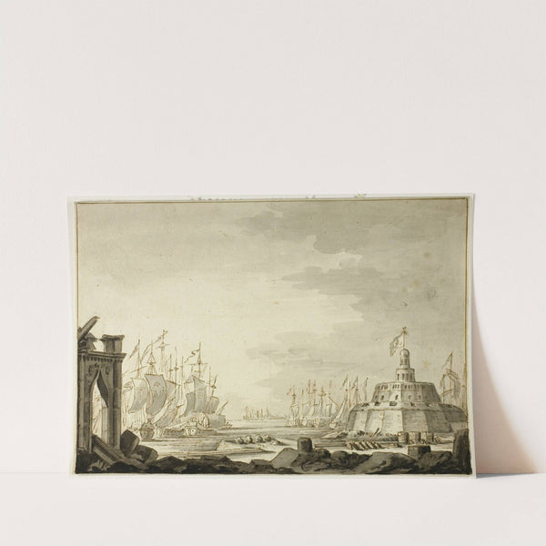 Malta, Harbor of Valletta by Abraham Storck