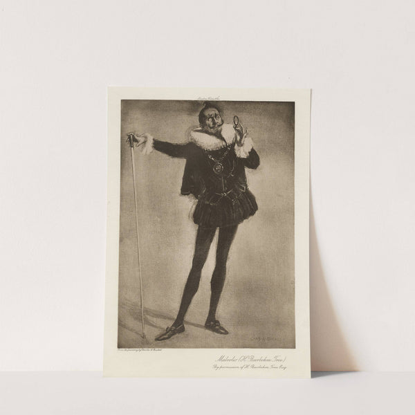 Malvolio (H. Beerbohm Tree) by Charles A. Buchel