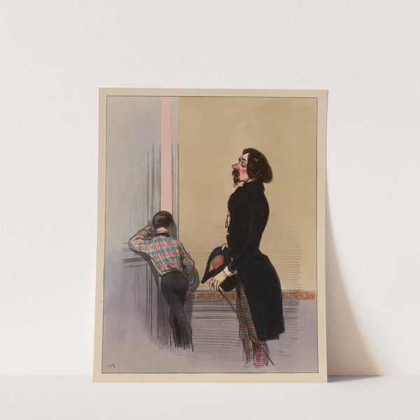 Maman c’est Mosieu.. tu sais, ce Mosieu qui a ce nez (1838-1840) by Paul Gavarni