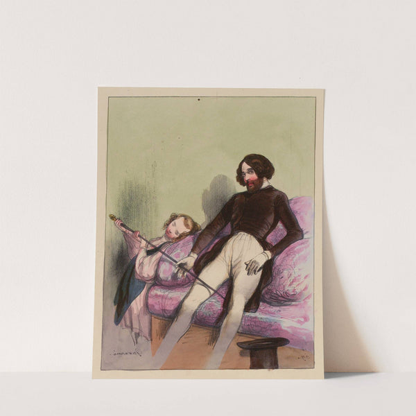 Maman va venir, pas tout de suite elle est avec Madame Pelet. moi j’en ai pas (1838-1840) by Paul Gavarni