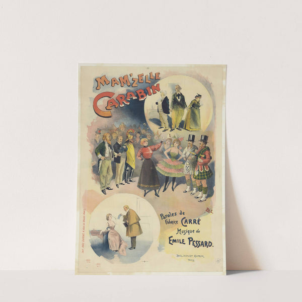 Mam’zelle Carabin paroles de Fabrice Carré, Musique de Emile Pessard. Théâtre des Bouffes-Parisiens (1893) by Pal (Jean de Paleologue)