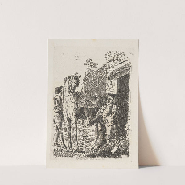 Man and horse (1788) by Francis Grose