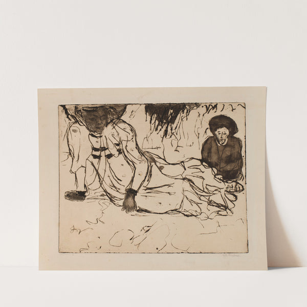 Man and Woman by the Sea (1908) by Ernst Ludwig Kirchner