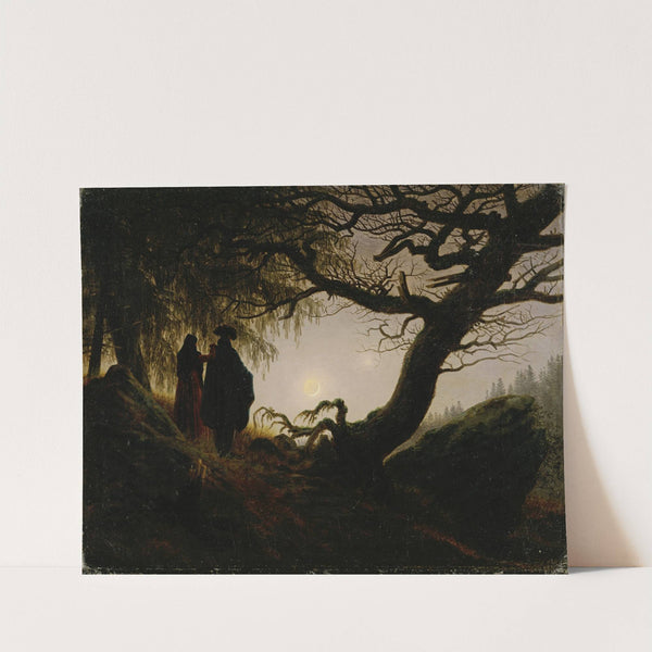 Man and Woman contemplating the moon by Caspar David Friedrich