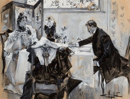 Man and Woman Dining