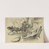 Man and woman riding in horse-drawn cart by Bayard Taylor
