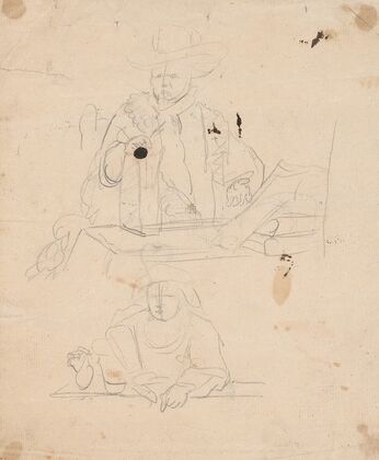 Man at Table, Woman at Table