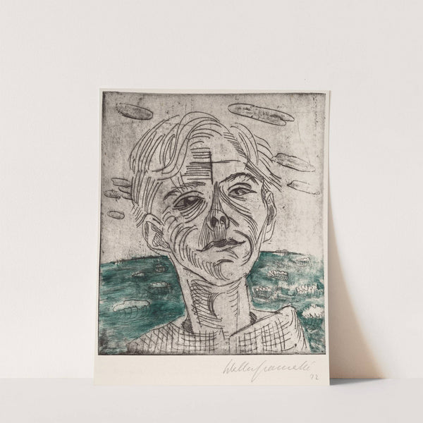 Man at the Sea, Self-portrait (Mann am Meer, Selbstporträt) by Walter Gramatté