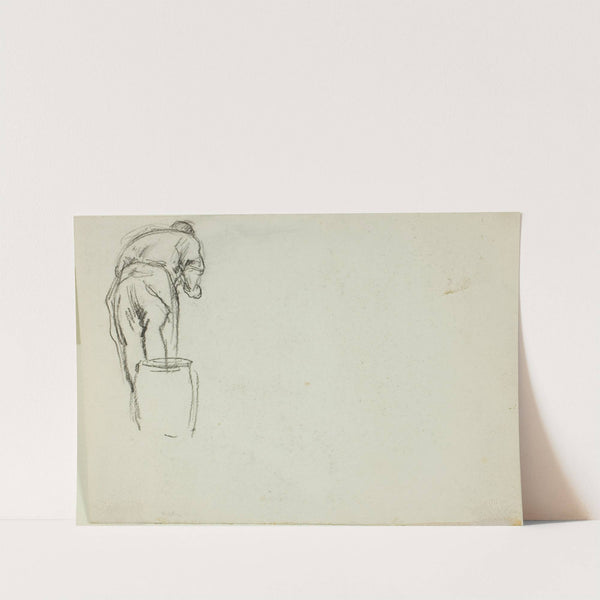 Man Bending Over (1833-1894) by Charles Emile Jacque