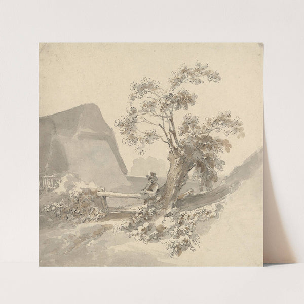 Man Beside a Stile by John Thomas Smith