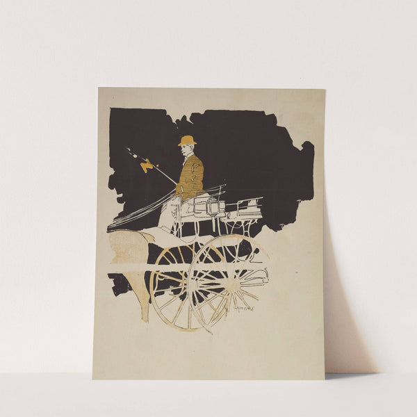 Man driving a carriage by Charles Wright