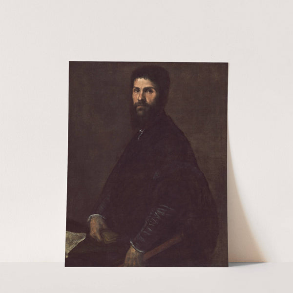 Man Holding a Flute by Titian