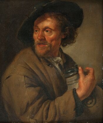 Man Holding a jug