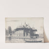 Man in a Boat Being Rowed Past a Pavilion (undated) by Willey Reveley