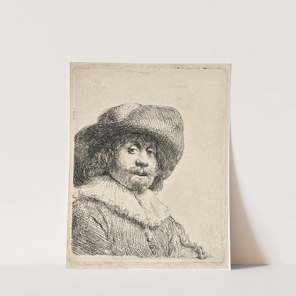 Man in a broad-brimmed Hat by Rembrandt van Rijn