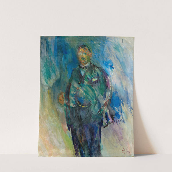 Man In A Frock Coat, Presumed To Be The Artist henrik Lund (1817) by Ludvig Karsten