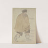 Man in a Ragged Cloak Walking to the Right by Roelant Savery