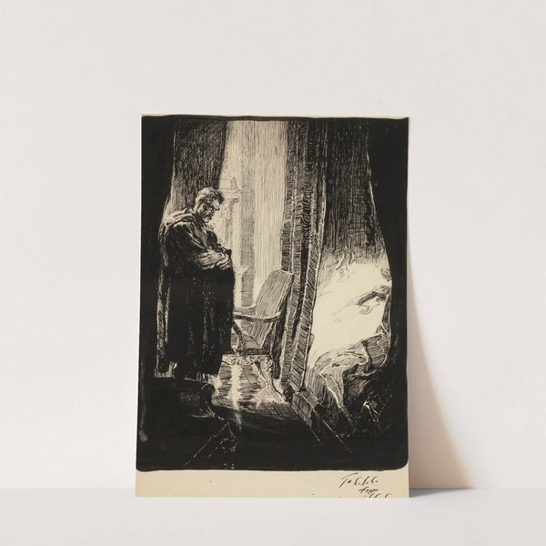 Man in Bedroom by Joseph Clement Coll