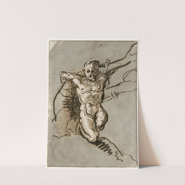 Man in boom by David Humbert de Superville