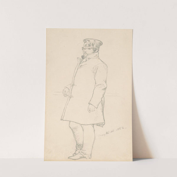 Man in Cap and Coat (1852) by Emanuel Gottlieb Leutze