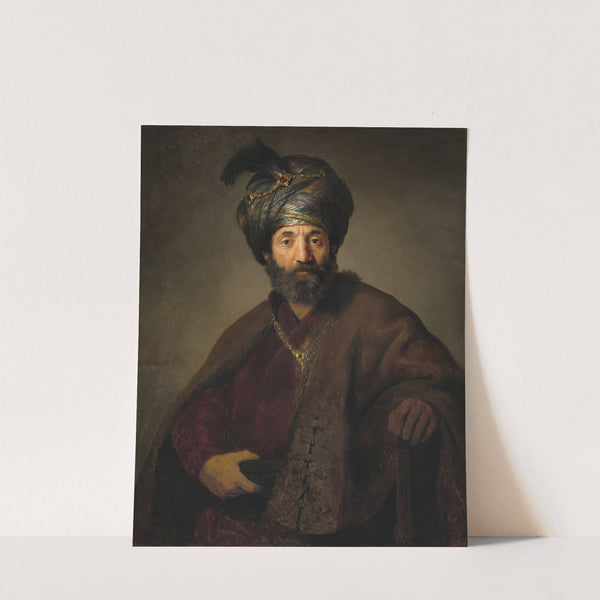 Man in Oriental Costume (c. 1635) by Follower of Rembrandt van Rijn