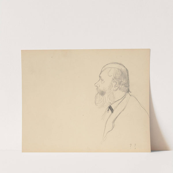 Man in Profile (1877) by Edgar Degas